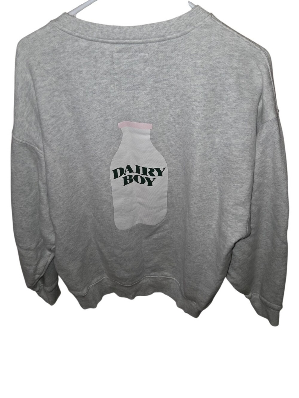 Dairy Boy Milk Bottle Crewneck Sweatshirt..M